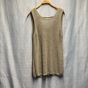 Olive green Sleeveless knit Tank Top size XL